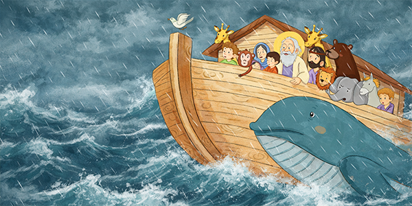 Noah and the ship